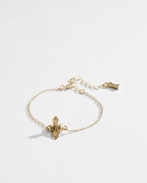 Ted Baker BEEDINA TBJ1836 Bumble Bee Bracelet Złote | 41OSLGVDP