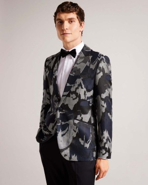 Ted Baker DIEGAN Single Breasted Evening Jacket Czarne | 48NMTFRAQ