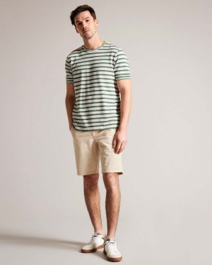 Ted Baker GOMER Regular Fit Printed Krótkie Granatowe | 96DJAWRSI