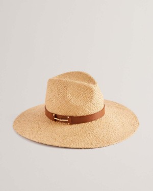 Ted Baker HARIETS Straw Hat Natural | 79MBKXPNF
