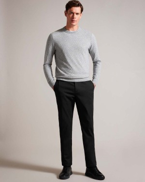 Ted Baker HAYDAE Slim Fit Chino Czarne | 68MNHPEQI