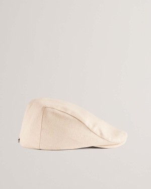 Ted Baker JOSSH Herringbone Płaskie Cap Białe | 89SRHQZLN