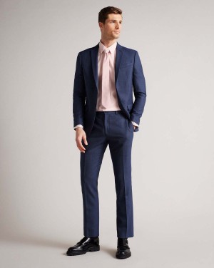Ted Baker MAELOSS LS Slim Fit Shirt Pl-pink | 72IXYBWJQ